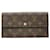 Louis Vuitton Portefeuille Sarah Brown Cloth  ref.958875