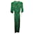 Maje Printed Jumpsuit in Green Viscose Cellulose fibre  ref.959001