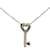 & Other Stories 18k Gold Diamond Key Pendant Necklace Silvery Metal  ref.959041