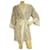 Autre Marque Monaco Gray 100% Jacquard Cotton Open Front w. Belt Cardigan Kimono Cardi Grey  ref.959065
