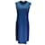 Jil Sander Teal Sleeveless Wool Stretch Midi Dress Blue  ref.959259