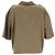 Céline Camisa corta con botones de estilo militar Celine en algodón caqui - vista 3