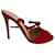 Gianvito Rossi Calcanhares Vermelho Suécia  ref.959591