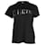 T-shirt Kenzo con stampa logo metallizzato in cotone nero  ref.960051