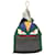Fendi Monster Backpack Fur Key Chain Charm in Green Nylon  ref.960089