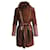Cappotto Temperley London con pelliccia e pelle in montone marrone  ref.960126