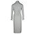Vestido camisero midi con cinturón Theory en seda gris - vista 3