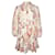 Mini abito Zimmermann Bonita in pizzo sangallo con stampa floreale e cintura in lino multicolor Multicolore Biancheria  ref.960161