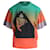 Chloé Ombre Logo bedrucktes T-Shirt aus mehrfarbiger Baumwolle Mehrfarben  ref.960172