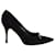 Gucci Sapatos de corte pontiagudos em camurça preta Preto Suécia  ref.960194