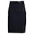Moschino Cheap And Chic Skirt with Belt in Navy Blue Virgin Wool  ref.960249