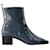 Estime Ankle Boots - Carel - Patent Leather - Grey Blue/Black  ref.960269