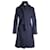 Moschino Cheap And Chic Coat in Navy Blue Wool  ref.960275