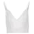 Autre Marque Ärmelloses Crop-Top mit V-Ausschnitt von Dion Lee aus weißem Rayon Strahl Zellulosefaser  ref.960291