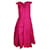 Autre Marque Antonio Berardi Cap Sleeve Pleated Dress in Pink Silk  ref.960303
