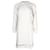 Chloé Moletom com detalhes recortados Chloe Minivestido em algodão creme Branco Cru  ref.960351