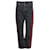 Jean Balenciaga Denim détail rayure rouge en coton noir  ref.960373