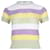 Sandro Ninon Striped Short Sleeve Sweater in Multicolor Viscose Multiple colors Cellulose fibre  ref.960378