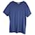 Burberry Crewneck T-Shirt in Blue Cotton  ref.960404