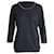 Burberry-Strickhemd mit Nieten und langen Ärmeln aus schwarzer Wolle  ref.960405