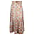 Saia maxi com bainha com babados Zimmermann Andie em linho com estampa floral  ref.960439