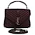 SAINT LAURENT Chain Shoulder Bag Leather Red 487213 auth 44989a  ref.960555