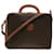 Céline CELINE Macadam Canvas Briefcase PVC Leather 2way Brown Auth ki3039  ref.960570