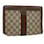 GUCCI GG Canvas Web Sherry Line Clutch Bag Beige Red Green 89.01.001 Auth bs5999  ref.960583