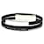 * CALVIN KLEIN bracelet Black Silvery Leather Metal  ref.960817
