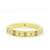 * CHANEL  Bracelet Bangle White Golden Plastic  ref.960826