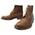 BOTINES SANTONI X TASSINARI CON PUNTA DE FLORES CAMEL 6 ESO 41 EN BOTAS Camello Cuero  ref.961048