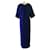 Maison Martin Margiela ***Maison Margiela Cady Kleid mit gerafftem Ausschnitt Blau Polyester  ref.961272