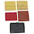 Louis Vuitton Epi Wallet 5Set Rosso Giallo Nero LV Aut 45020 Pelle  ref.961849