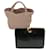 Miu Miu Hand Bag Enamel Leather 2Set Pink Black Auth bs6160  ref.962328