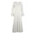 Vestido longo bordado Saint Laurent Branco  ref.962437
