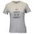 Christian Dior Konditions-T-Shirt aus cremefarbenem Baumwollleinen Weiß Roh Baumwolle  ref.962514