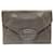 Givenchy Antigona Envelope Clutch Bag in Grey Leather  ref.962551