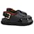 Marni Fussbett Slingback-Sandalen aus schwarzem Leder  ref.962580