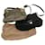 Coach Signature Shoulder Bag Canvas Leather 3Set Black Brown gray Auth 44682 Grey Cloth  ref.963359