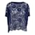 Valentino Lace Top Blue Navy blue Cotton  ref.963426