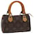 Louis Vuitton Mini Speedy Brown Cloth  ref.963468