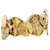Yves Saint Laurent Saint Laurent Goldmünzen-Manschette Golden Metall  ref.963573