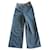 Talla de jeans Chanel 36 Azul Algodón  ref.963633