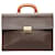 Céline Macadam Canvas Briefcase Brown Cloth  ref.963687