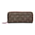 Louis Vuitton Monogram Clemence Wallet M60742 Brown Cloth  ref.963693