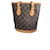 Louis Vuitton bucket Dark brown Leather  ref.964007