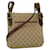 GUCCI GG Canvas Shoulder Bag Leather Beige 115514 Auth yk7361  ref.964150