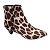 Barbara Bui Ivory / Brown Leopard Printed Calf Hair Ankle Boots - view 2