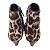 Barbara Bui Ivory / Brown Leopard Printed Calf Hair Ankle Boots - view 6