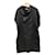 Céline ****CELINE Vestido de mezcla de seda negra Negro Lana  ref.964680